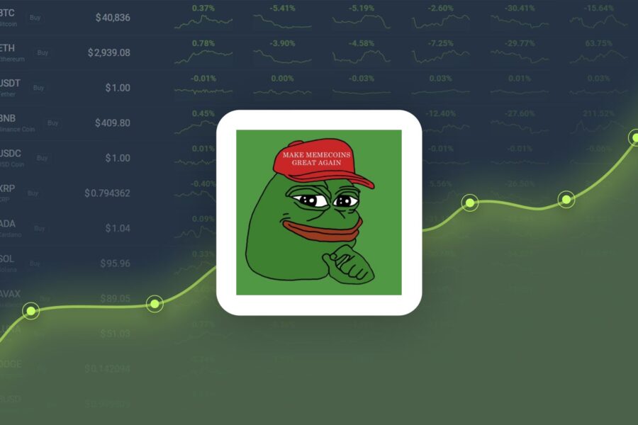 Pepe Coin Gained 35.84% in Last Month and is Predicted to Reach $0.000013 By Oct 22, 2024